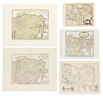 (TARTARY.) Large group 24 of seventeenth-and-eighteenth-century engraved maps of northern Asia.